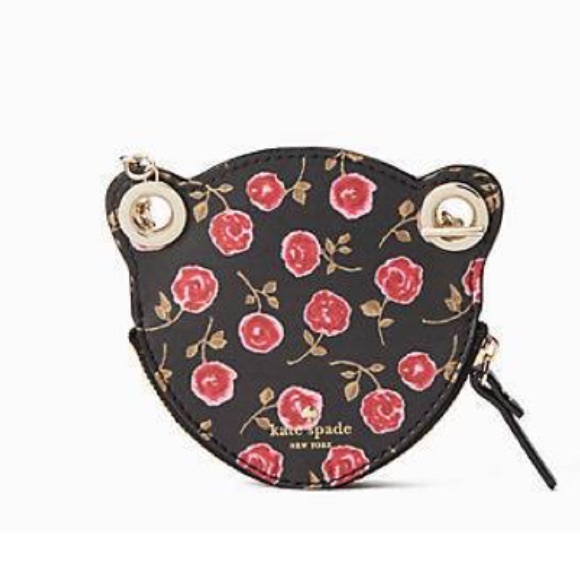 Kate Spade Leopard coin purse wristlet - Picture 2 of 8